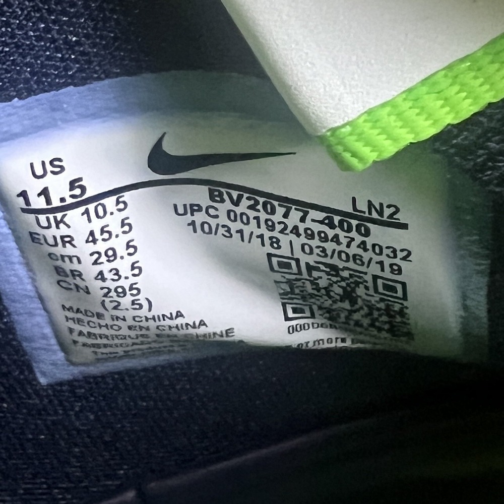 Nike Alpha Menace Elite 2 Football Cleats Seattle Seahawks BV2077-400 Size 11.5 - Picture 9 of 9
